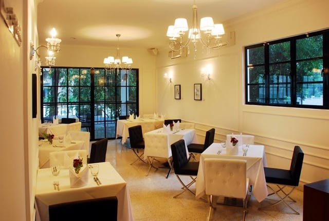 The restaurant in Maison Française.