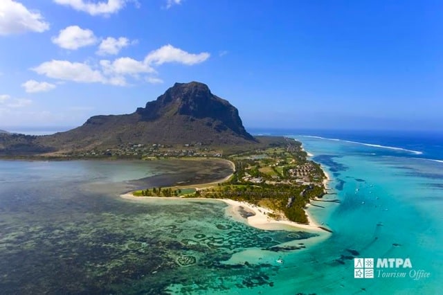 The stunning island nation of Mauritius.