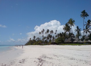 A beach in Zanzibar.