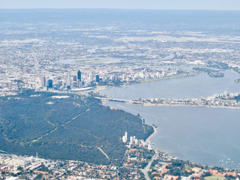 Aerial view of Perth, Western Australia Velvet Escape Aerial view of Perth, Western Australia Velvet Escape