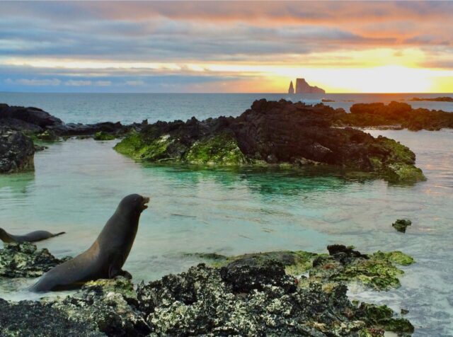 sunset galapagos islands
