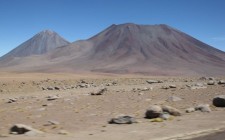 The Spectacular Bus Ride from San Pedro de Atacama to Salta Volcan Licancabur (left)
