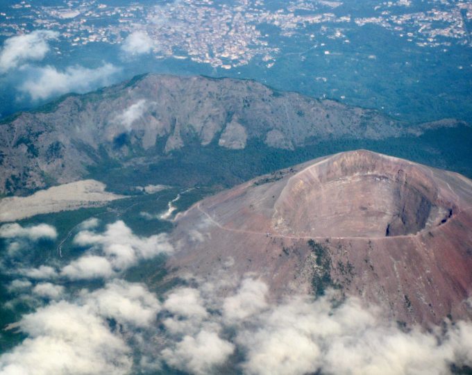 Plane views: Mt. Vesuvius, Italy