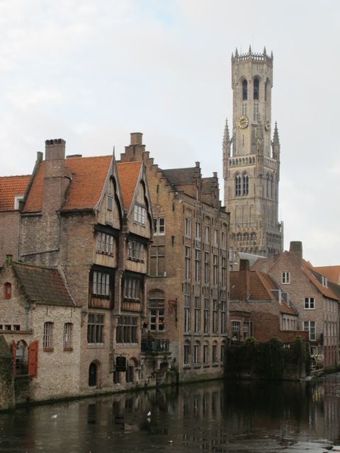 Bruges canal Some of Bruges' most famous monuments