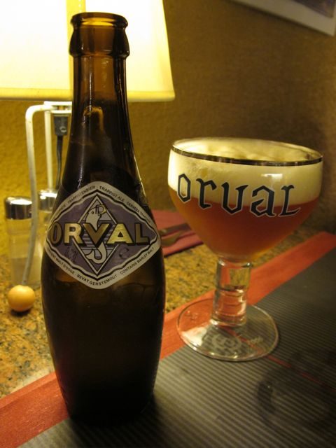 Orval beer: one of my favourites! Fab bottle!