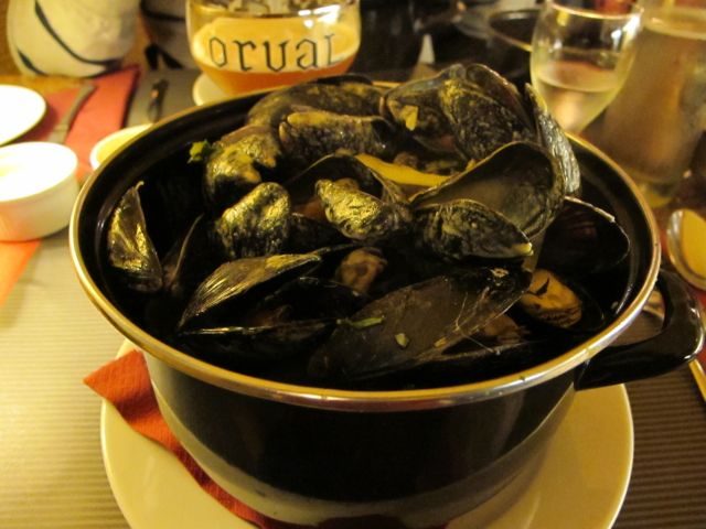 Mussels And you can't leave Bruges without having mussels & fries!