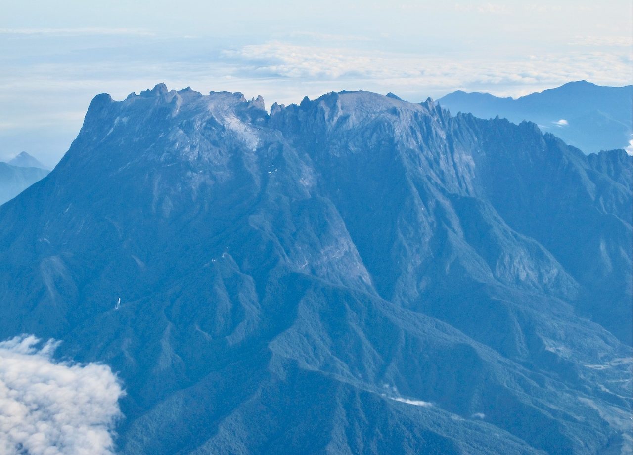 plane view mount kinabalu sabah malaysia
