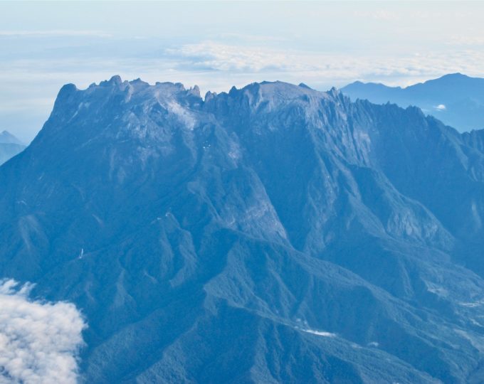 Plane views: Mt. Kinabalu, Sabah, Malaysian Borneo