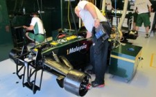 Behind the scenes of the Valencia Formula One Grand Prix Lotus-Racing-Team-garage