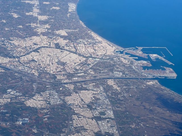 aerial view of valencia