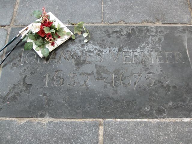 Vermeer-burial-stone