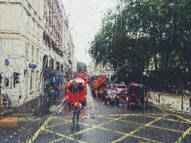 rainy day in london