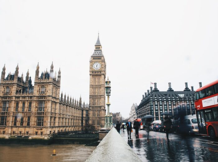 Exploring London in the rain