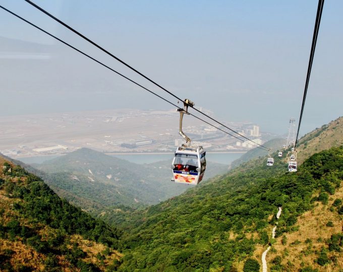 A thrilling cable car ride in Hong Kong
