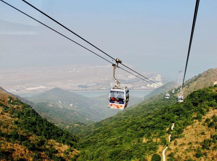 A thrilling cable car ride in Hong Kong