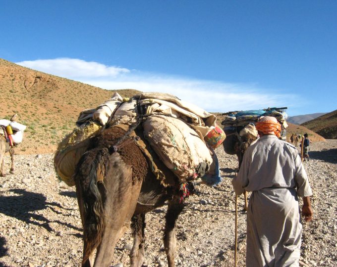 Trekking with nomadic Berbers in Morocco