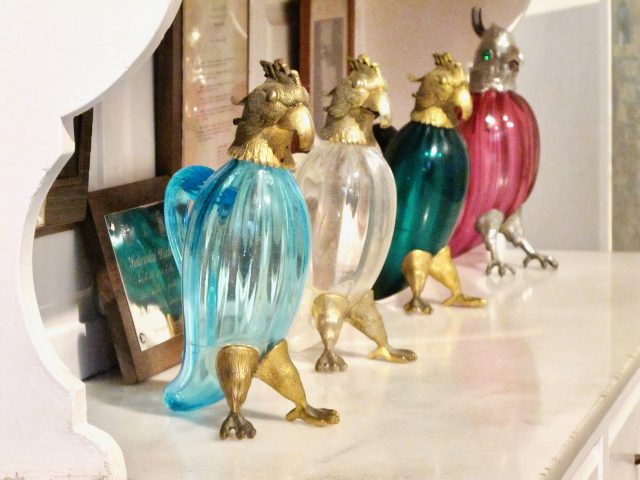 casa-dali-bird-glass-bottles-photo