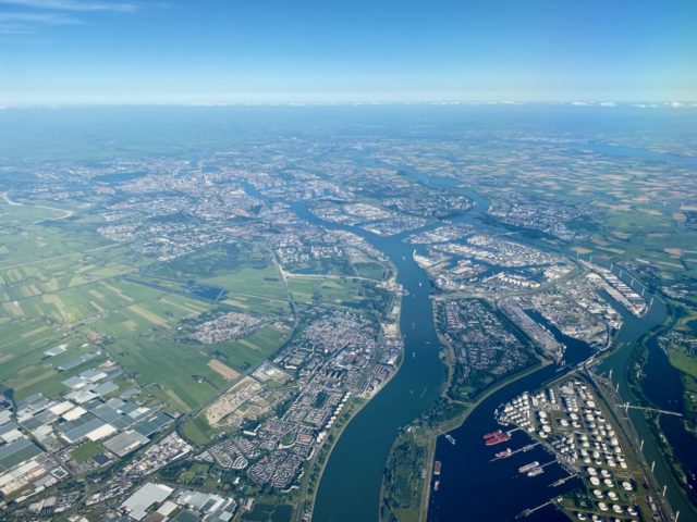 view of rotterdam port