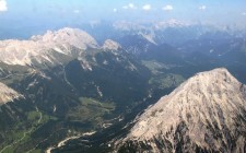 Plane views: Innsbruck alps-peaks-aerial-view-photo