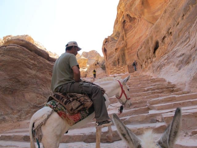 petra-riding-mule-monastery-photo