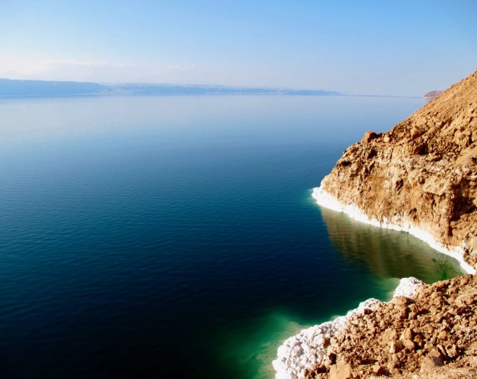 Floating in the Dead Sea