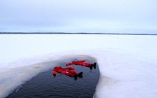 Ice-floating in Lapland ice-floating-yllas-lapland-finland-photo