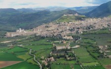 Plane views: Assisi aerial-view-assisi-italy-photo
