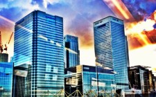 Velvet moments: travel photo – sunset in London sunset-canary-wharf-london-photo