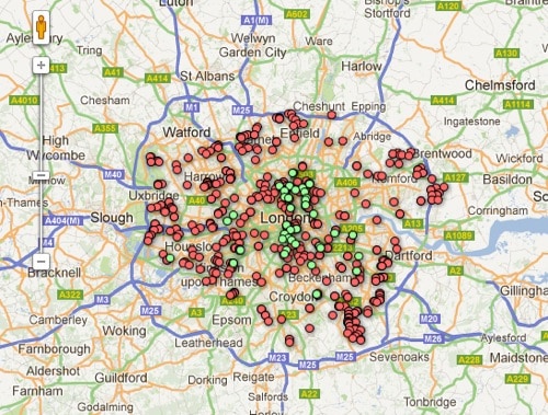 London orchards map (from the London Orchards Project)
