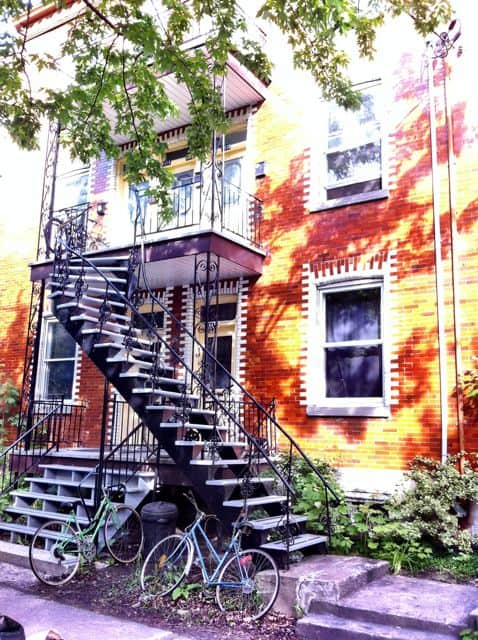 One of Montreal's many spiral staircases.