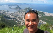 Six months of travel and a little break Me at the top of the Corcovado mountain.