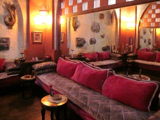 The lovely lounge at Hammam Ziani.