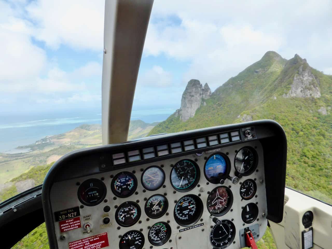 helicopter tour mauritius