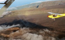 A bird’s eye view of Reunion Island Reunion microlight