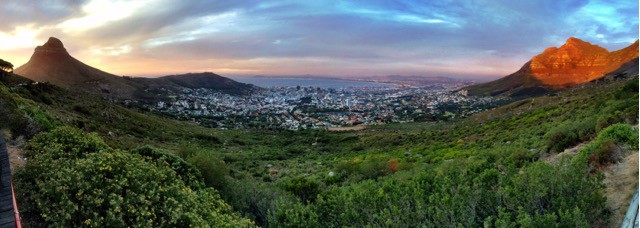 panoramic view of cape town