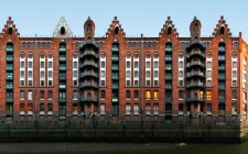 Ten panoramas of cities in Germany Hamburg