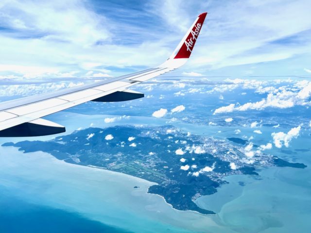 penang plane window view