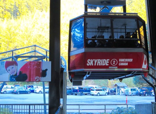 The Skyride whisks visitors to the peak in about 8 minutes.