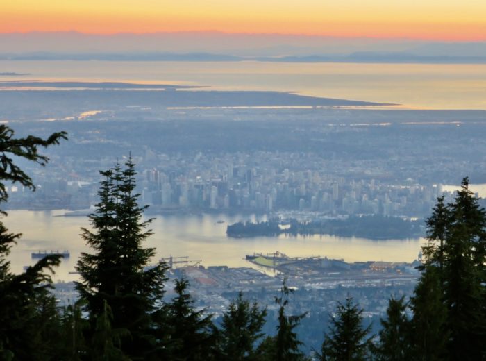 The incredible view from Grouse Mountain