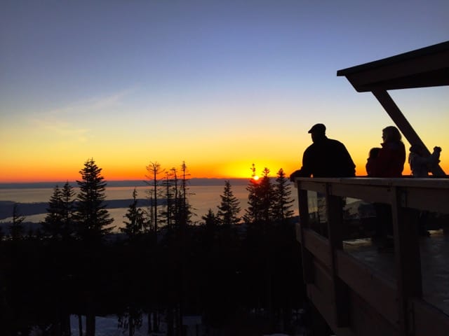 The incredible view from Grouse Mountain