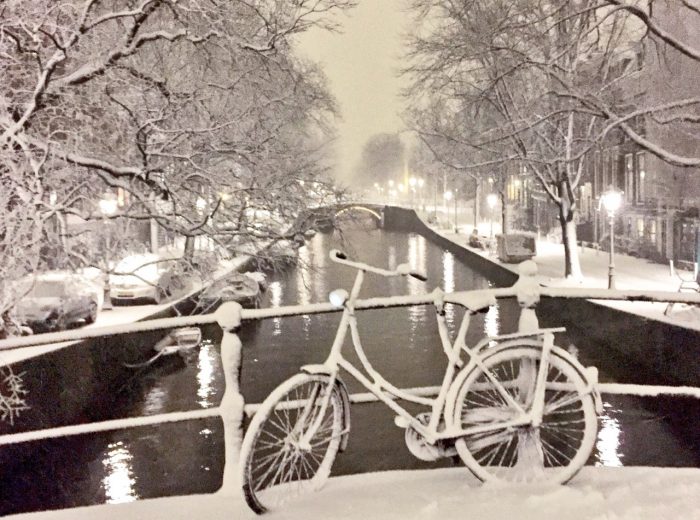 Winter scenes in Amsterdam