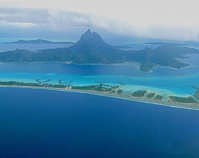Plane views: Bora Bora