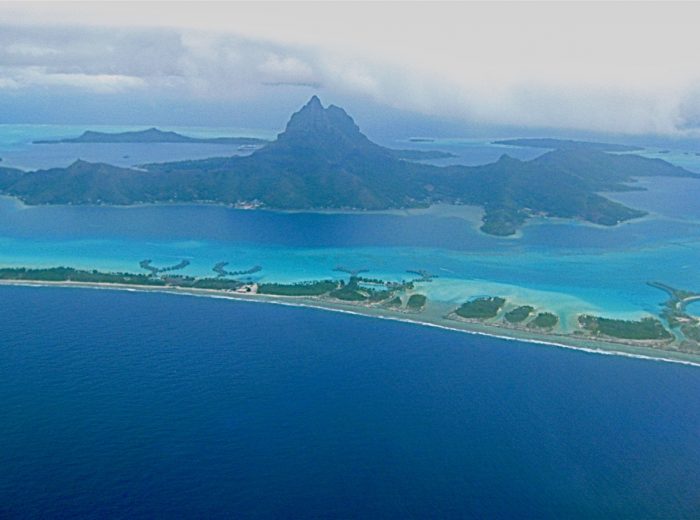 Plane views: Bora Bora