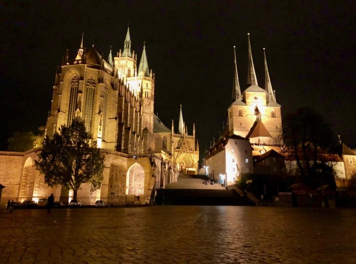 An evening stroll in medieval Erfurt
