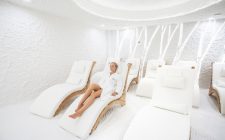 The art of wellness in Birštonas The salt room resembles a space-age salt cave! Image courtesy of Vytautas Mineral Spa.