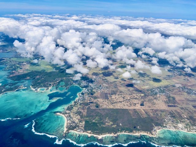 mauritius view from air