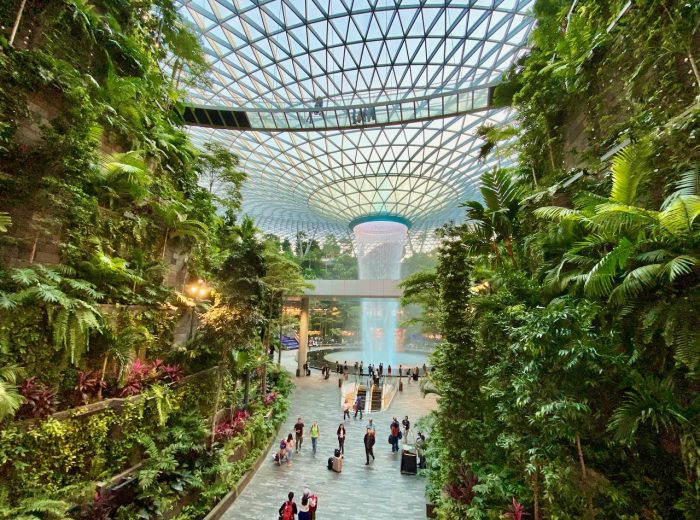 The spectacular Jewel at Changi Airport