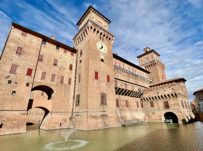 The mirrors of Castello Estense in Ferrara