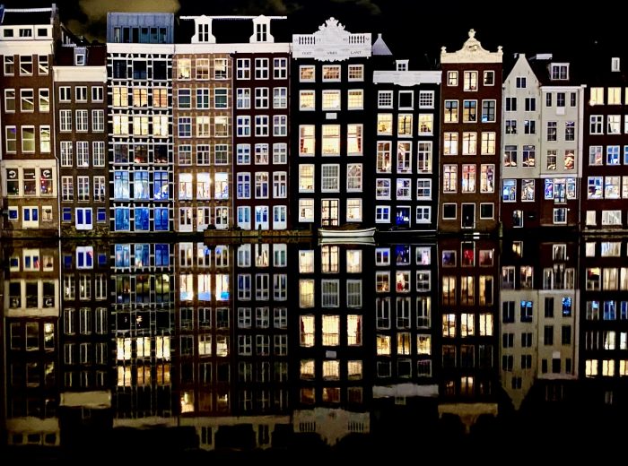 An evening walk in Amsterdam