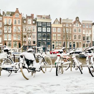 winter scenes in amsterdam